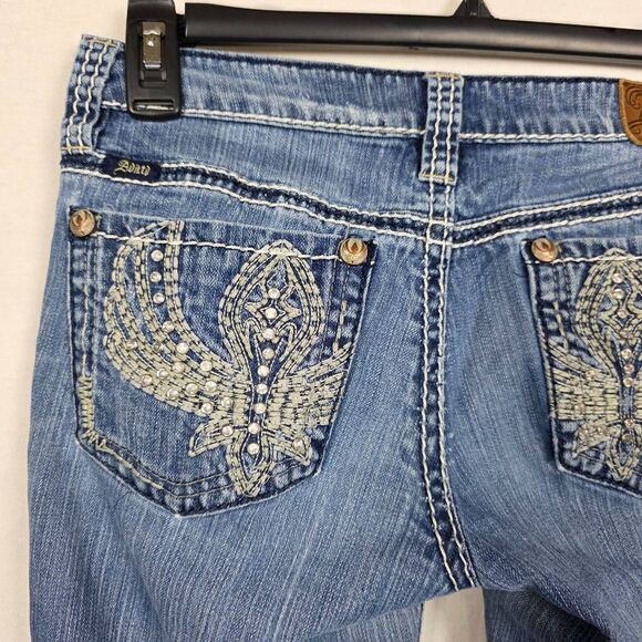 Adiktd Bootcut Jeans 6 W29 Embellished Pockets - Picture 6 of 10